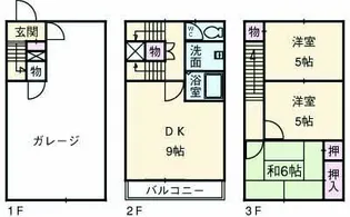 一条院ハイツ【C号室】の間取り