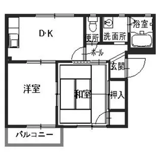 メリーハイツ【B201号室】の間取り