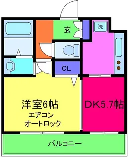 GRECALE松之浜【305号室】の間取り