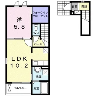 グランドF・Logie【2階】の間取り