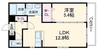 ヴィラエーデル瑞穂【1階】の間取り