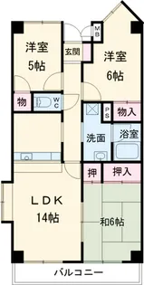 カーサフィヨーレ【5階】の間取り