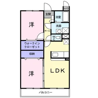 メロウ・ヒルズ【1階】の間取り