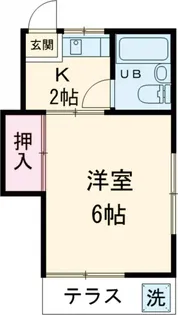ゆり荘【1階】の間取り