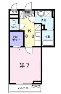 エルムス【1階】の間取り
