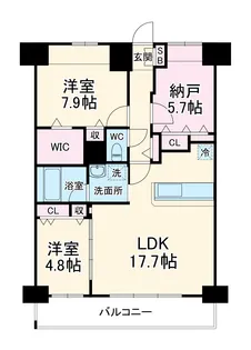 アロームドゥジョア【13階】の間取り