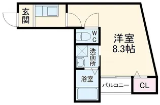 サンハイム【1階】の間取り