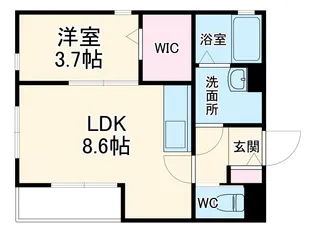 ルチア東風【3階】の間取り