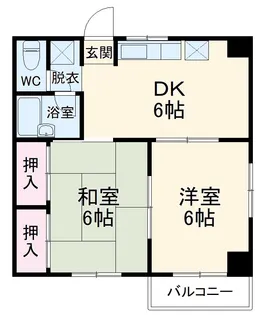 ドフィーヌ松戸【2階】の間取り