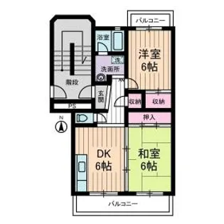 クレール18【203号室】の間取り
