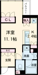ガーデニエール砧ウエスト【2階】の間取り