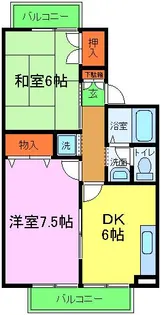 エクレール松尾【205号室】の間取り