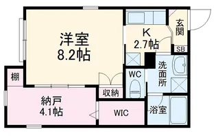 ミ アモーレ【102号室】の間取り
