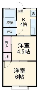 第2山仁ハイツ【2階】の間取り