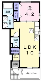 サフィール D【1階】の間取り