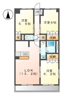 コンフォール里根川【2階】の間取り