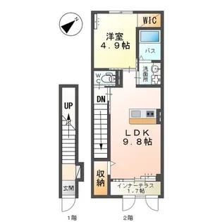 ネオ・プレミアム B棟【2階】の間取り