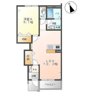 リバレインヒルズⅡ【1階】の間取り