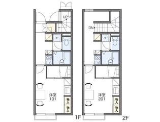 レオパレス高草【1階】の間取り
