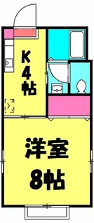 キャトルセゾン【1階】の間取り