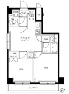 ルーブル野方伍番館【6階】の間取り