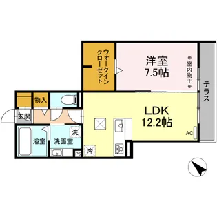 エトワール古城【1階】の間取り