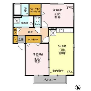 プロヴァンス【2階】の間取り