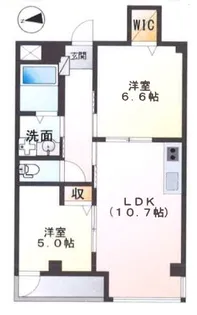 エピナール南流山【201号室】の間取り
