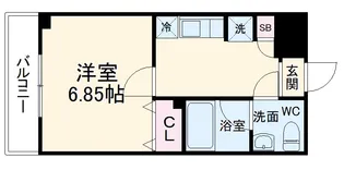 LOC'S IKUTA【3階】の間取り