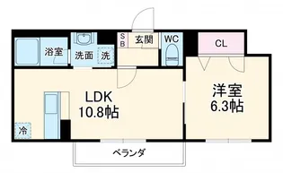 ベルナード【2階】の間取り