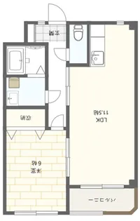 グランディール【201号室】の間取り