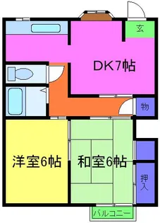 池上コーポ【101号室】の間取り