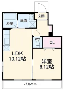 ルーツ22番館【1階】の間取り