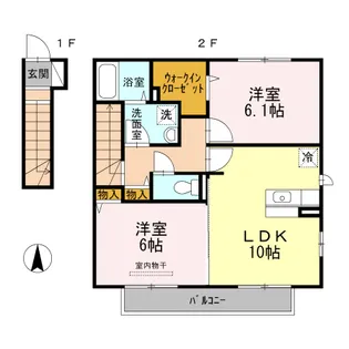 グロリア【2階】の間取り