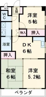 本町ハウス【203号室】の間取り