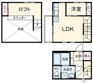 DUPLEX(デュプレックス)【1階】の間取り