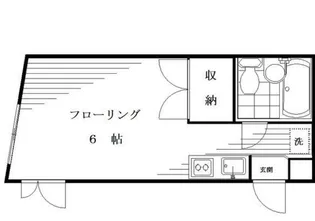 コットン落合【102号室】の間取り