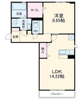 シャイニー花ノ樹【2階】の間取り