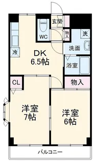 夏見ショッパーズ【6階】の間取り