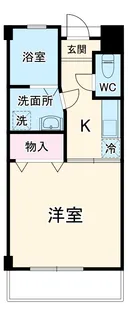 びゅう中の原【205号室】の間取り