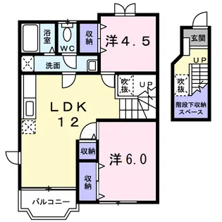 プリムヴェール【2階】の間取り
