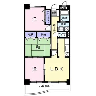 エクセルシオール【3階】の間取り