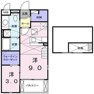 ブローテ【2階】の間取り