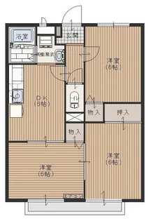 フローラふじみ野【B202号室】の間取り