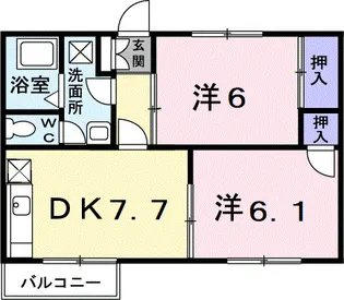 S.Sクニヤン【1階】の間取り