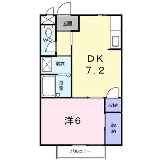 メゾン粟祐【1階】の間取り