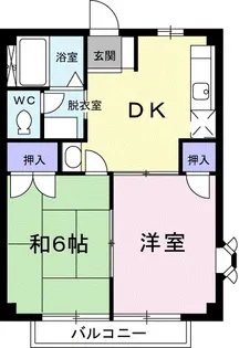 ニューシティーK【1階】の間取り