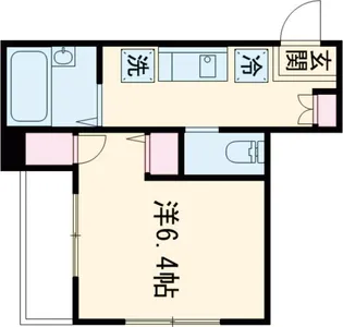 AXIS中町【202号室】の間取り