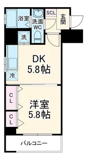 アクアタウンイーストⅡ【7階】の間取り