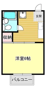 コーポ飯山【257号室】の間取り